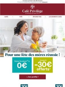 MME —， Jusqu’à 30€ offert* sur votre café préféré !