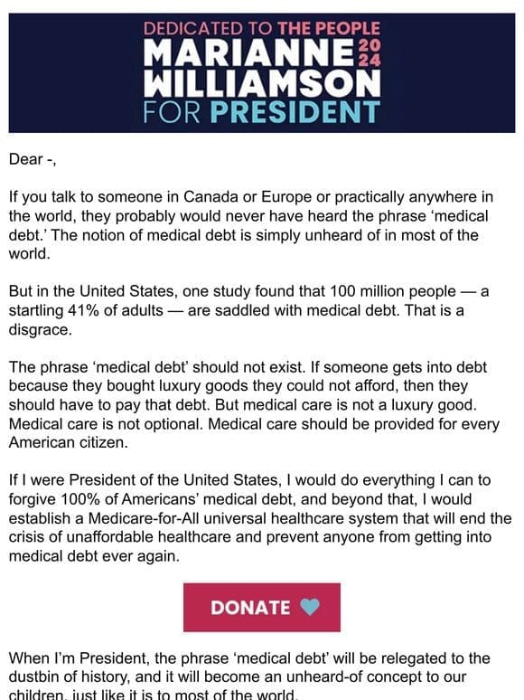 Medical Debt Should Not Exist