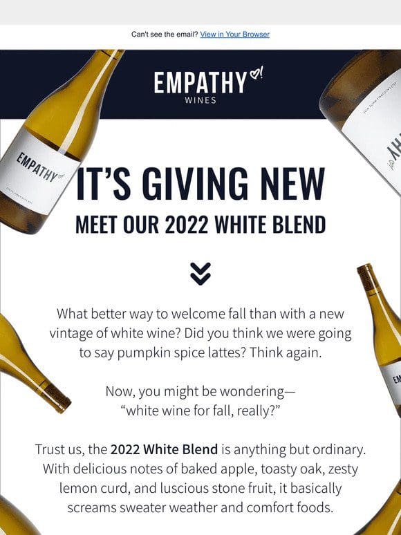 Meet our NEW 2022 White Blend