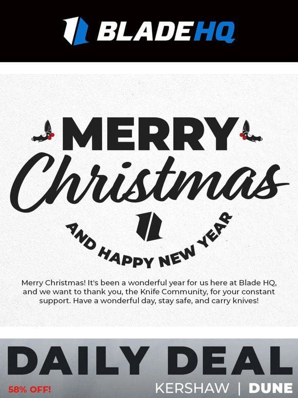 Merry Christmas from Blade HQ!