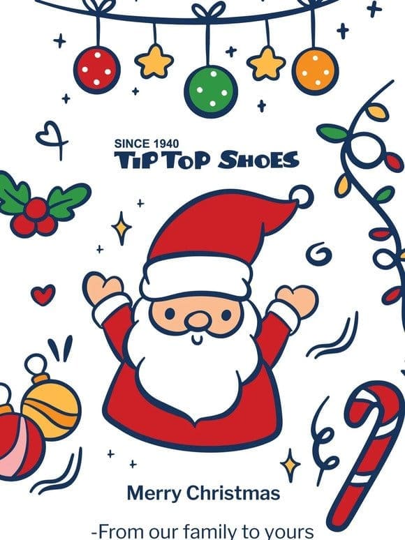 Merry Christmas from Tip Top Shoes