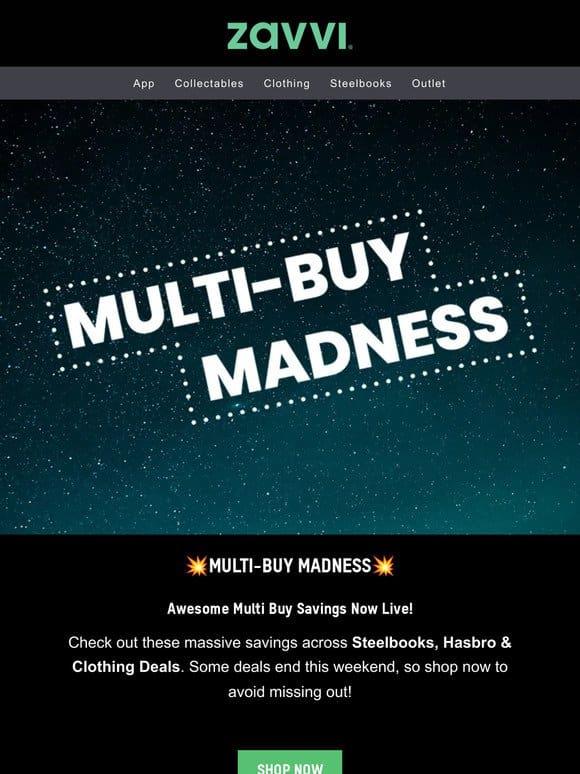 Multi-Buy Madness: Mega Savings now live!