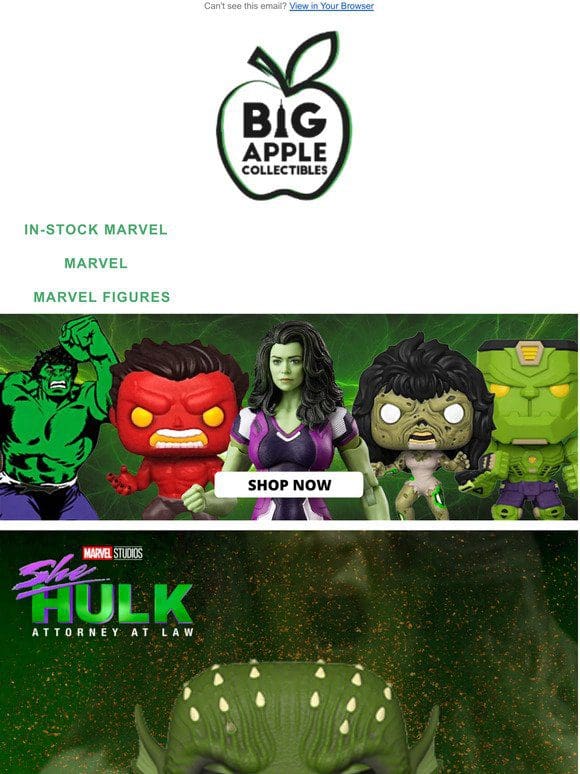 NEW She Hulk Funko Pop! Abomination