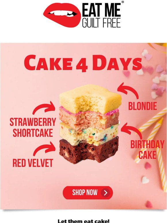 NEW VARIETY BOX   CAKE 4 DAYS