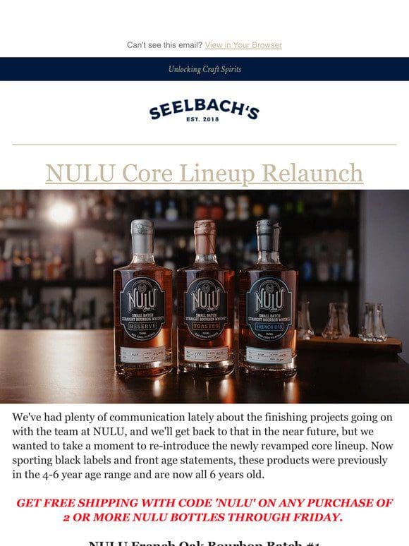 NULU Core Lineup Relaunch