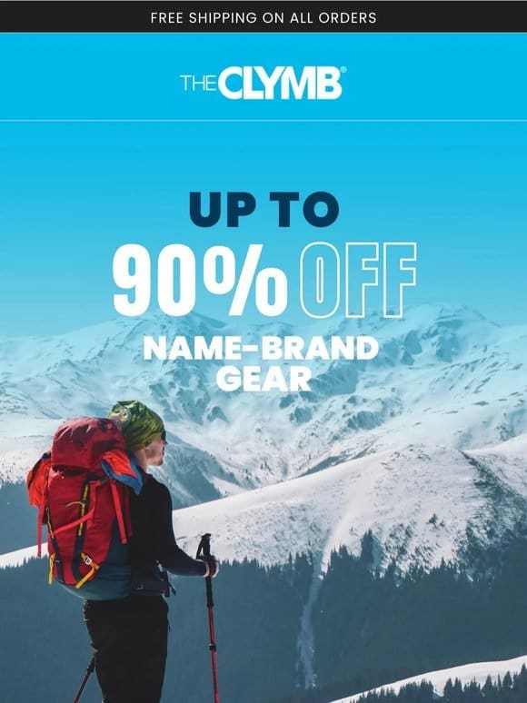 Name-Brand Gear Up To 90% OFF