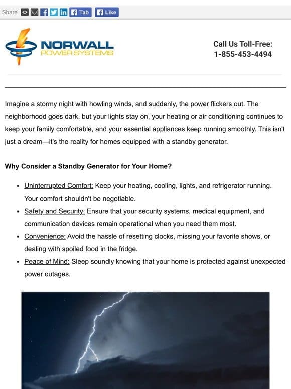 Never Worry About Power Outages Again! | Norwall.com