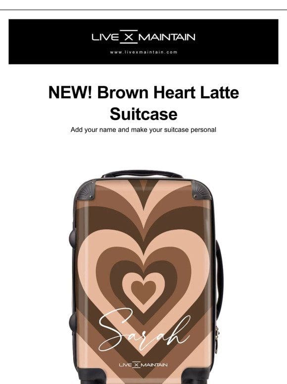 New Arrival – Brown Heat Latte Suitcase