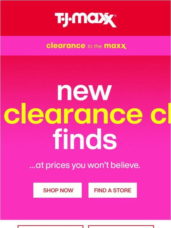 New CLEARANCE deals!