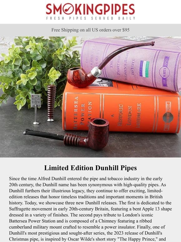 New Limited-Edition Pipes by Dunhill