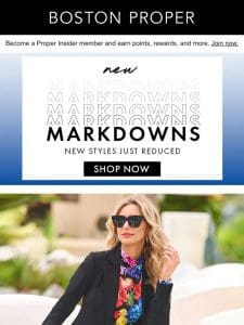 New Markdowns