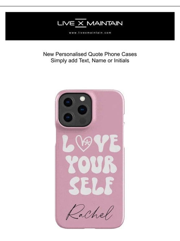 New Personalised Quote Phone Cases