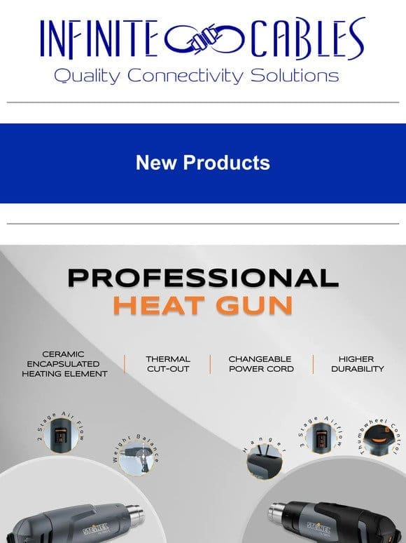 New Professional Heat Guns Now Available!