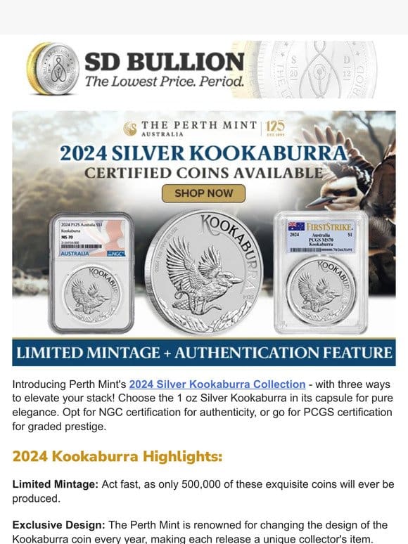 New Release: 2024 Kookaburra Silver Coins