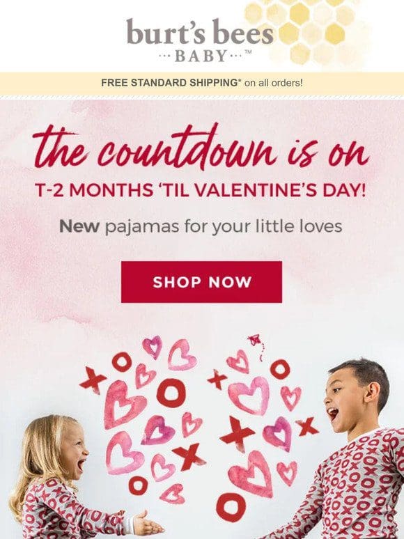 New Valentine’s Day pajamas are here!