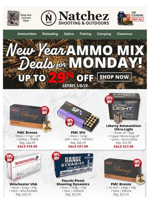 New Year Deals for Ammo Mix Monday Up to 29% Off!