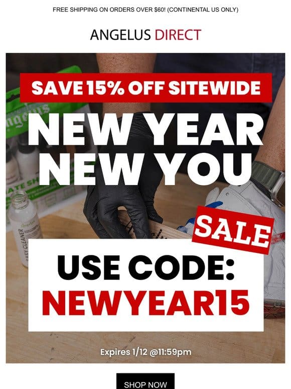 New Year New You! SAVE 15% OFF Our Entire Site!