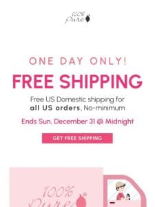 New Year’s Eve Special: Enjoy Free Shipping on Us!
