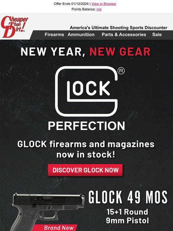 New Year， New Gear – We Now Carry GLOCK