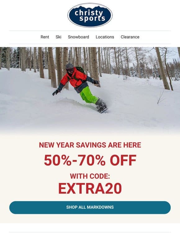 New Year， New Gear， New Savings