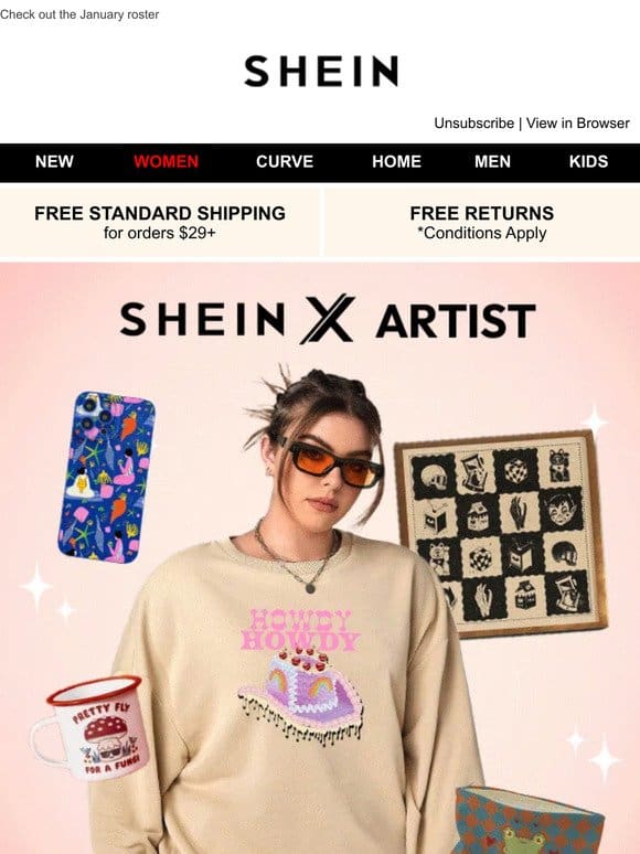 New Year， New SHEIN X Artists