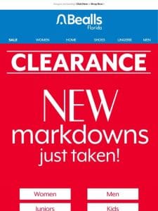 New markdowns just taken!