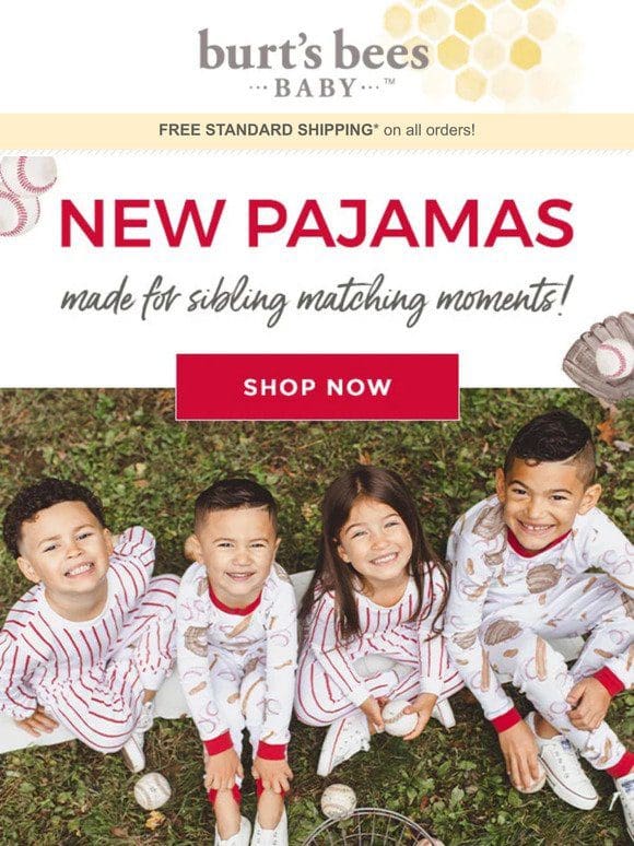 New matching PJ’s + Free Shipping!