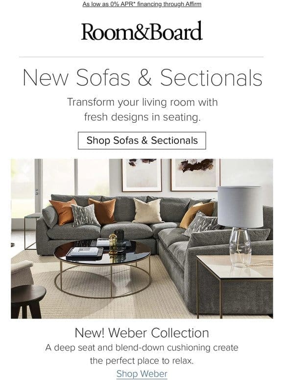 New sofa & sectional collections