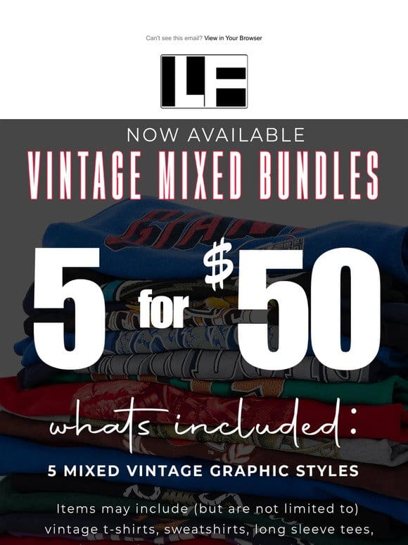 Now Available: Vintage Mixed Bundles