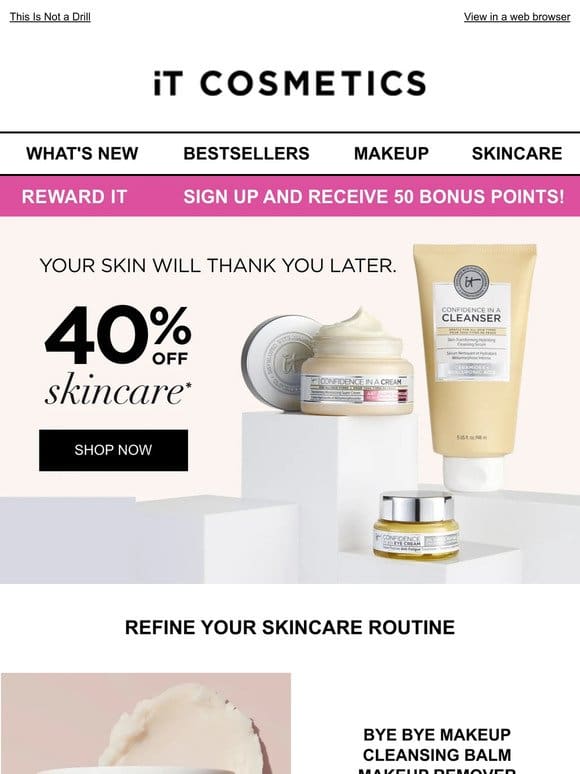 OMG!   40% OFF SKINCARE