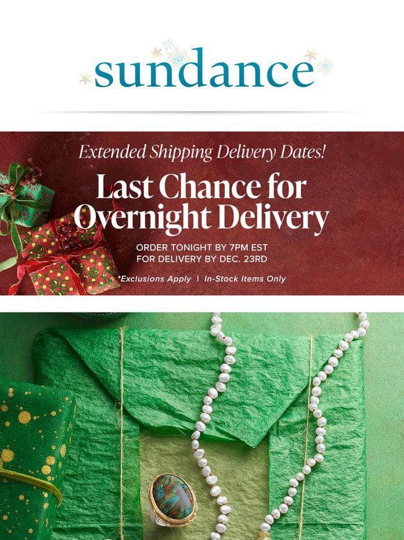 Order Today For Holiday Delivery!