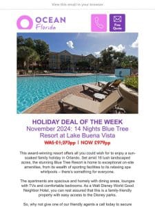 Orlando holidays from £979 each including flights