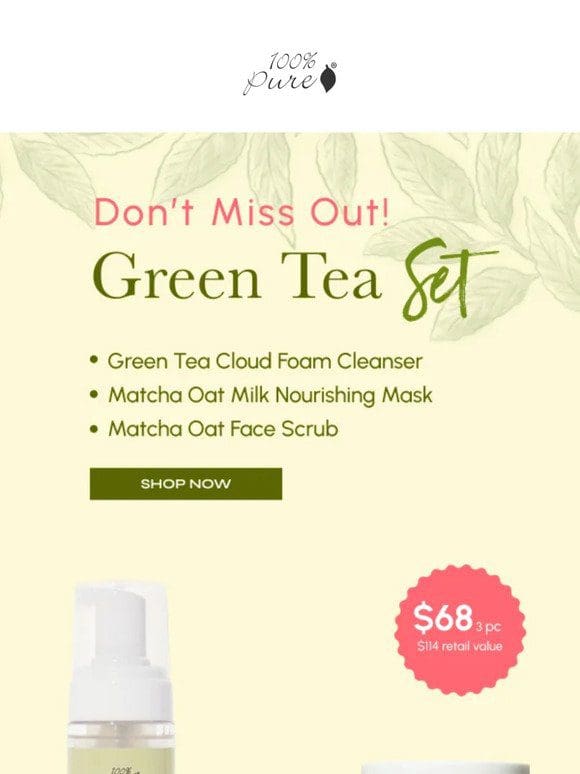 Our Green Tea is a Must-Have!
