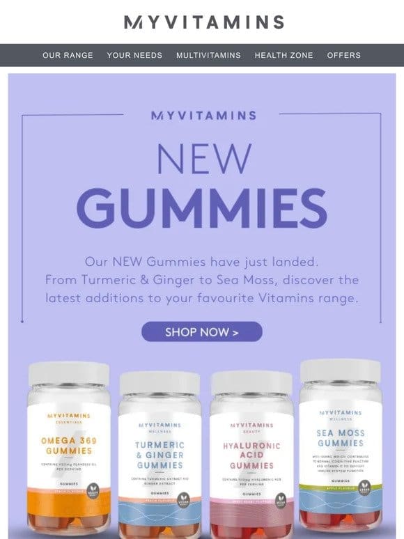 Our Gummies Range just got bigger…