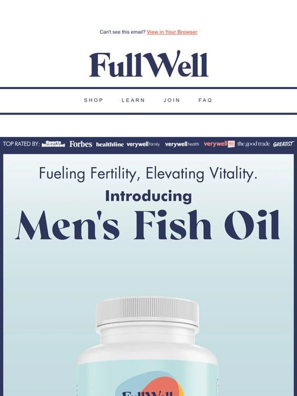 Our Men’s Fish Oil Has Landed!