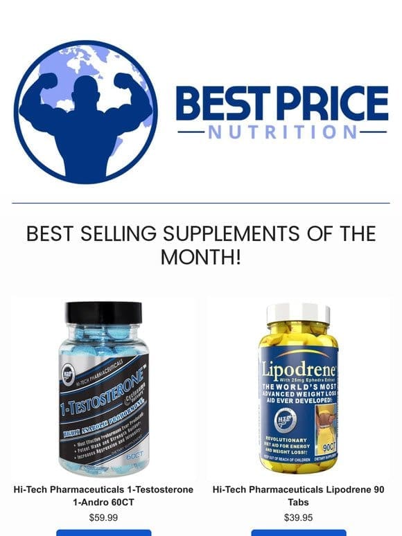 Our Top Selling Supplements of the Month!