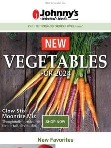 Over 75 New Vegetable Varieties