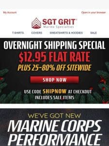 Overnight Shipping Deal + 25-80% Off Sitewide!