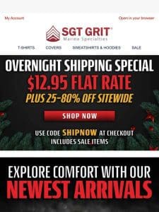 Overnight Shipping Ends Soon!