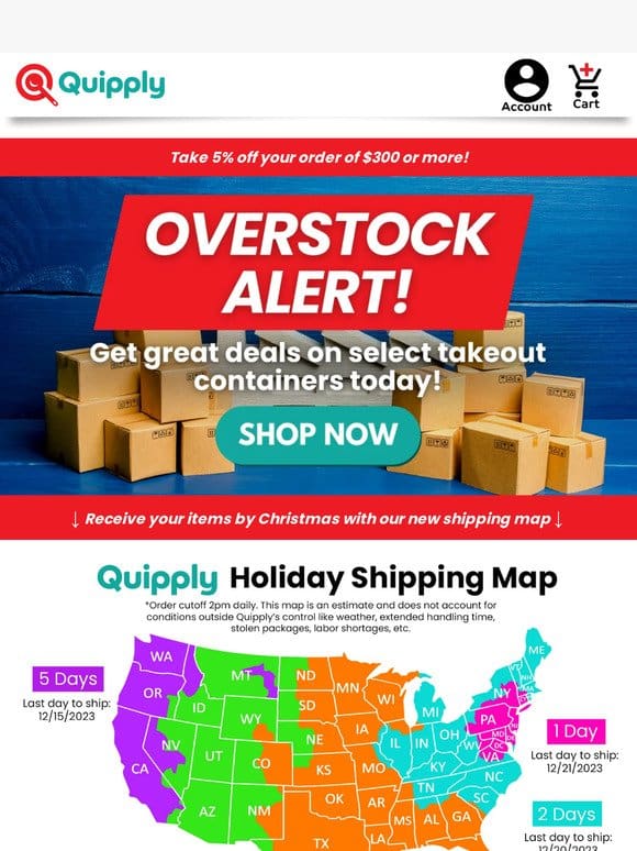 Overstock Alert