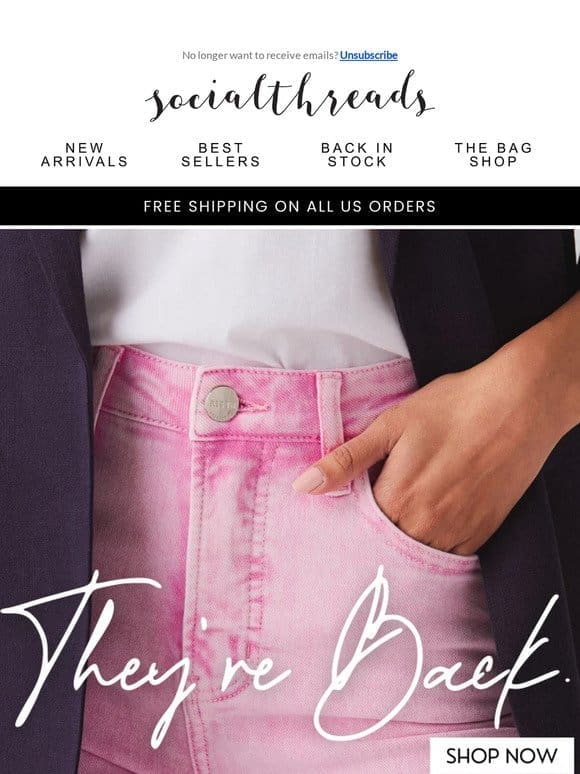 PINK DENIM HAS ARRIVED