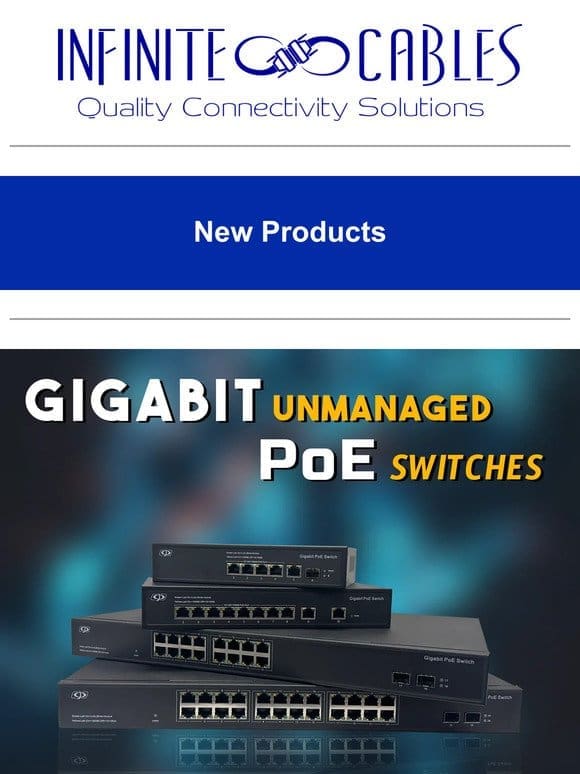 Power and Connectivity Simplified: Explore Our Gigabit Unmanaged PoE Switches!