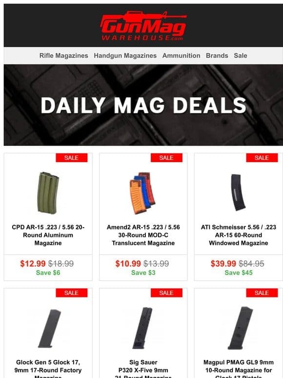 Prep For Your Range Day | CPD 20rd .223 AR-15 Magazine for $13