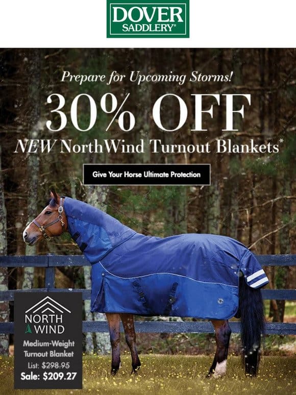 Prepare for Upcoming Storms With 30% Off New NorthWind Turnouts!