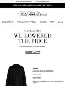 Price Drop Alert! Buy your Khaite shirtdress & more now…