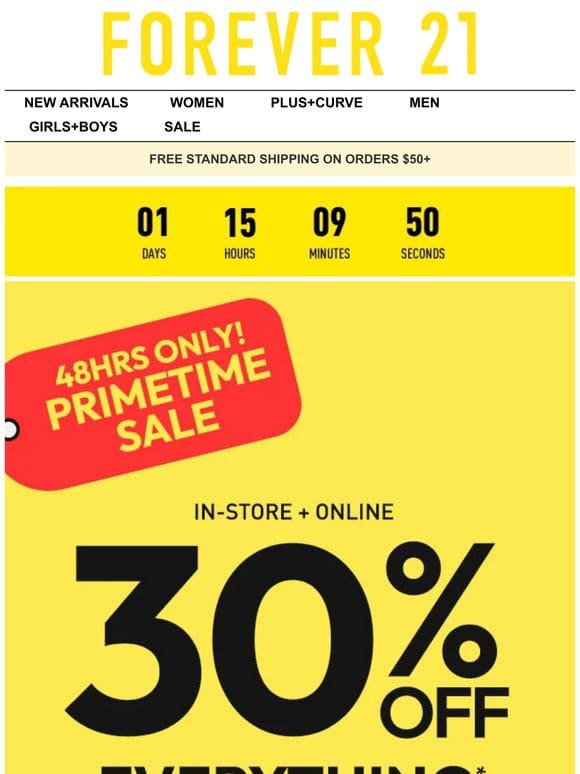 Primetime Sale Starts NOW!