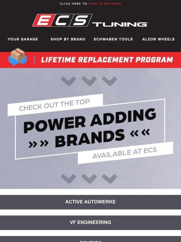 Put the Power Down with the Top Power Adding Brands!