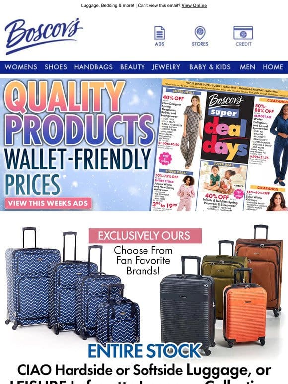 Quality Products， Wallet-Friendly Prices