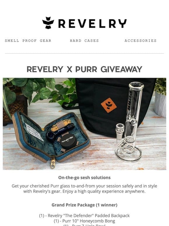 REVELRY // Win These Revelry Bags Fitted With Purr Glass!