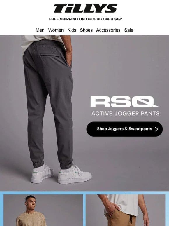 RSQ Joggers 2 for $60 | Graphic Tees 2 for $34